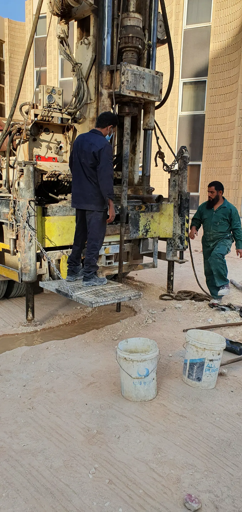 Borehole drilling for soil investigation